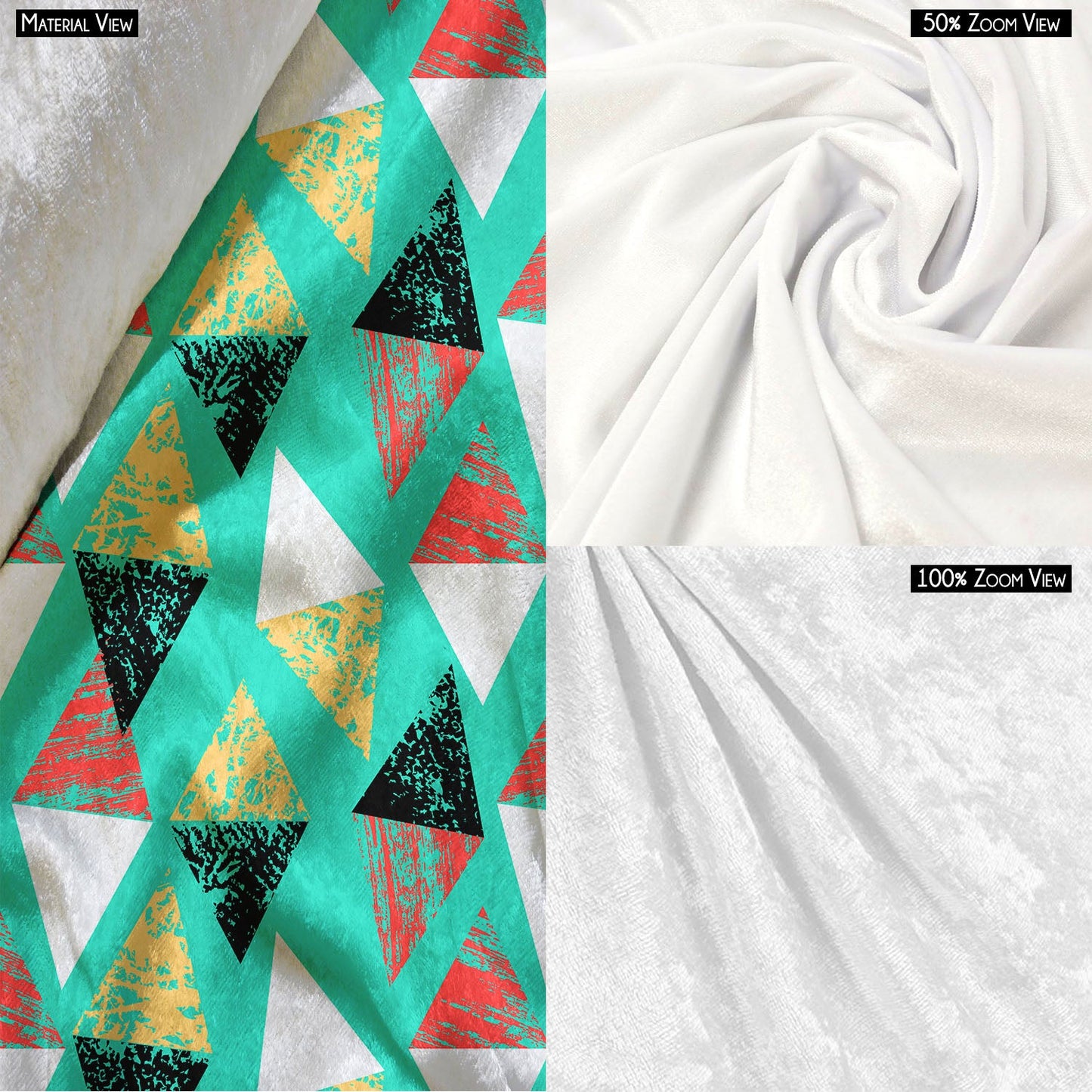 Grunged Triangles Table Mat Placemat
