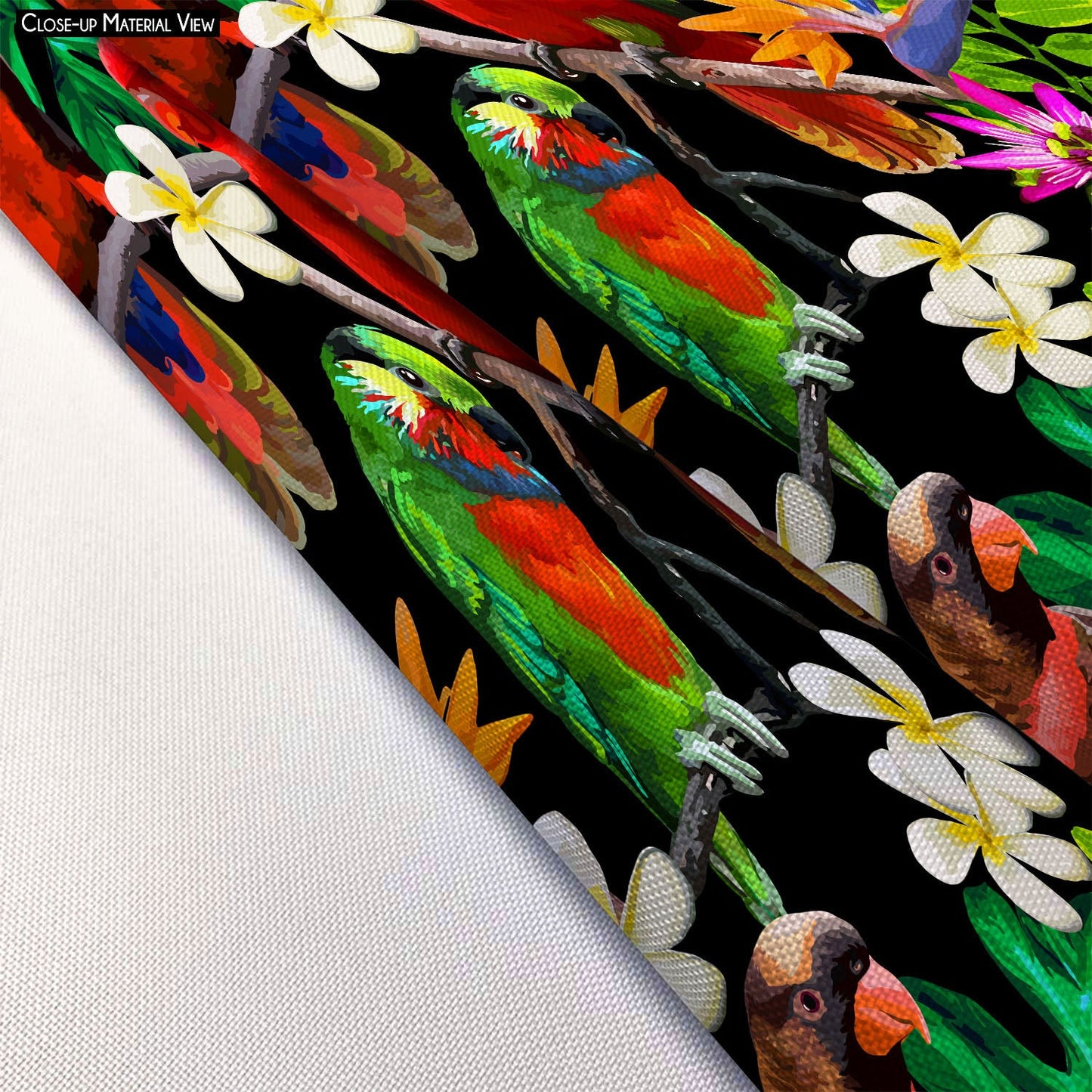 Exotic Birds & Beautiful Flowers D1 Table Mat Placemat