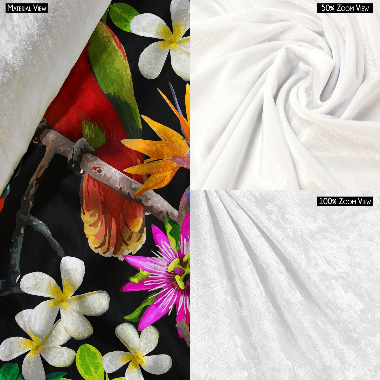 Exotic Birds & Beautiful Flowers D1 Table Mat Placemat