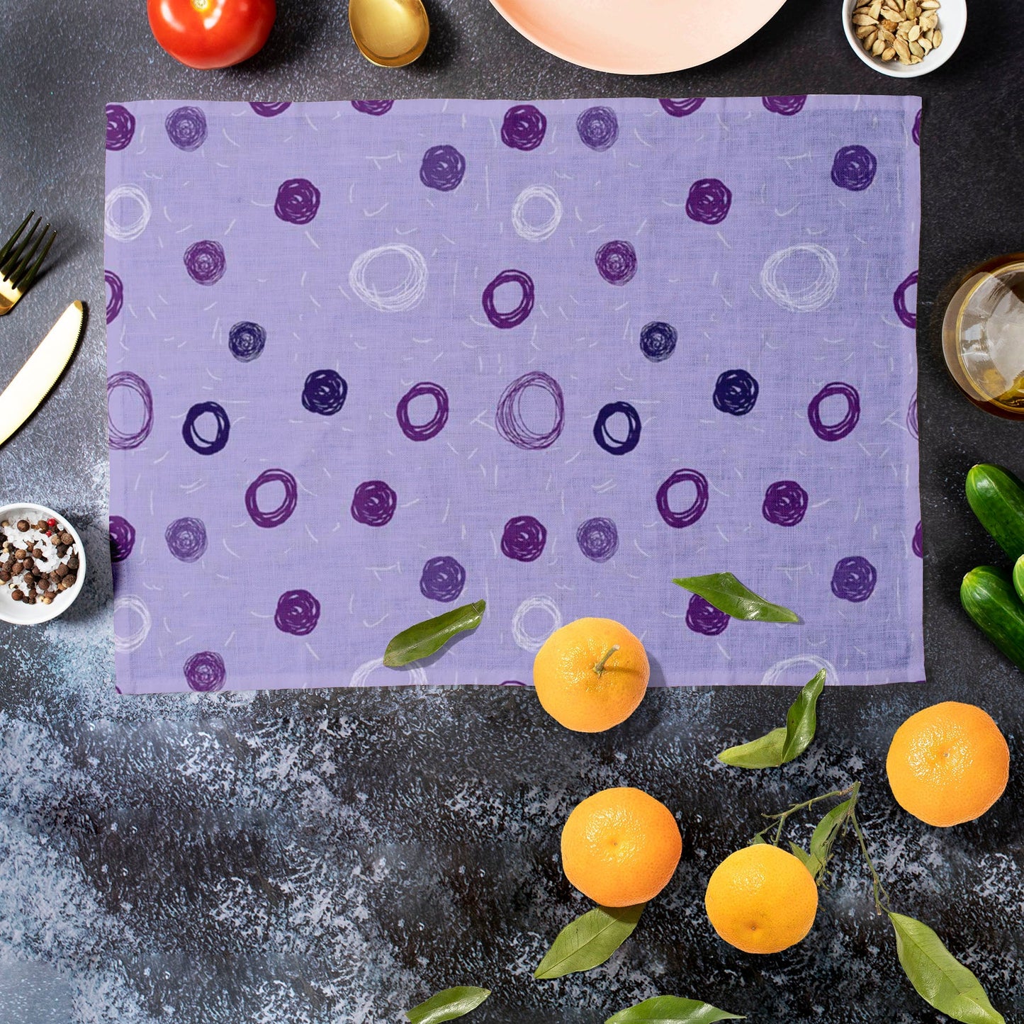 Hand Drawn Design D1 Table Mat Placemat