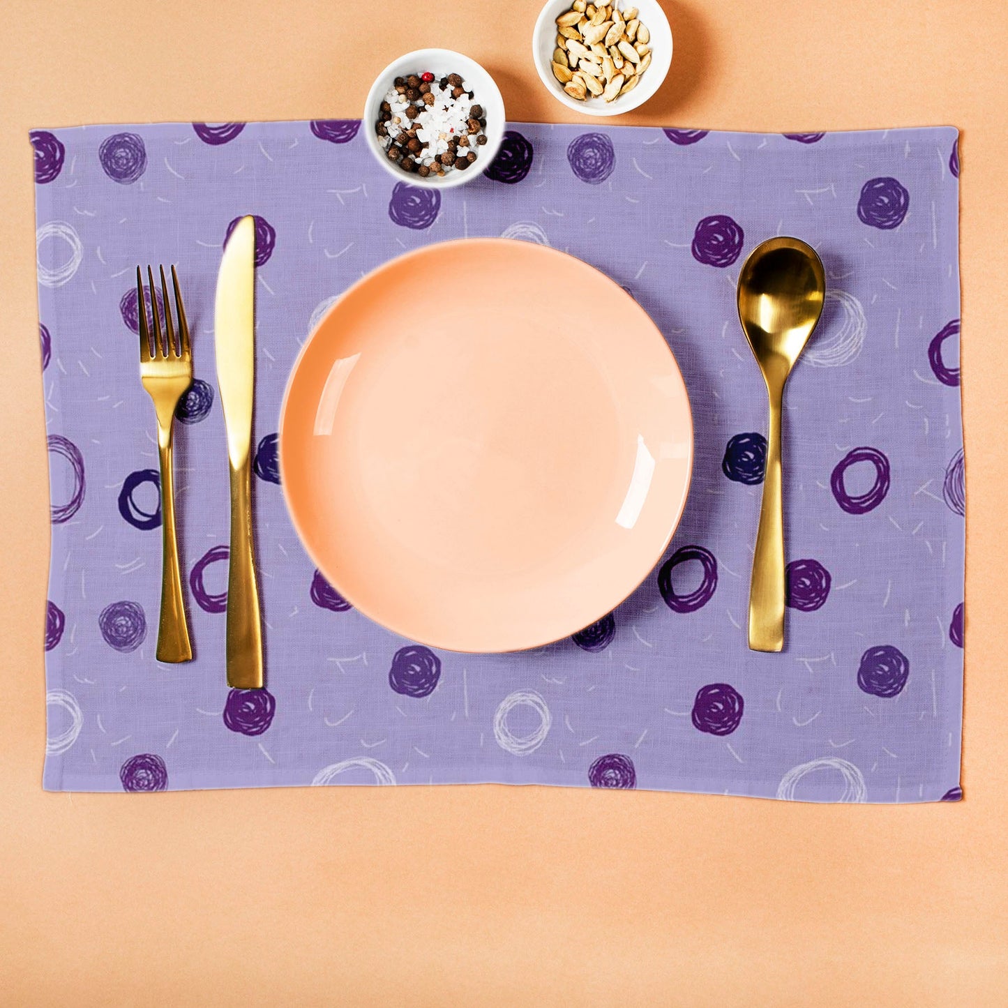 Hand Drawn Design D1 Table Mat Placemat