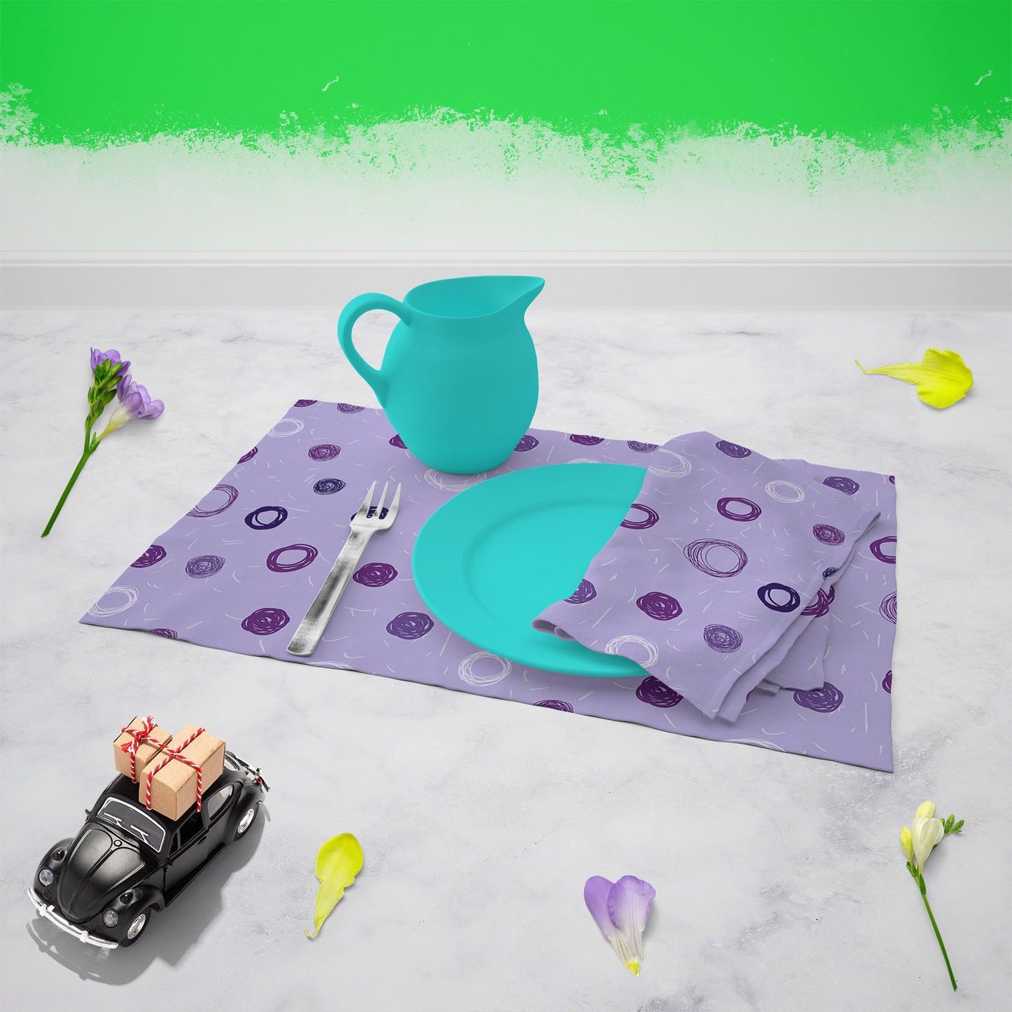 Hand Drawn Design D1 Table Mat Placemat