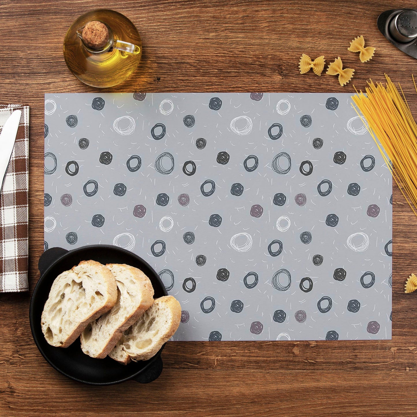 Hand Drawn Design D2 Table Mat Placemat