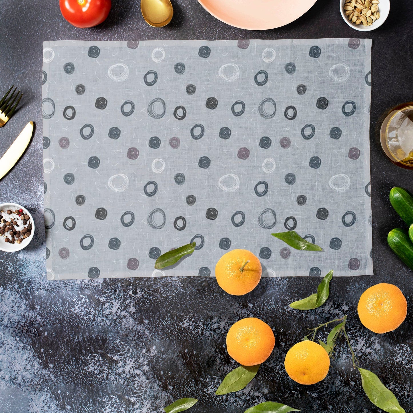 Hand Drawn Design D2 Table Mat Placemat