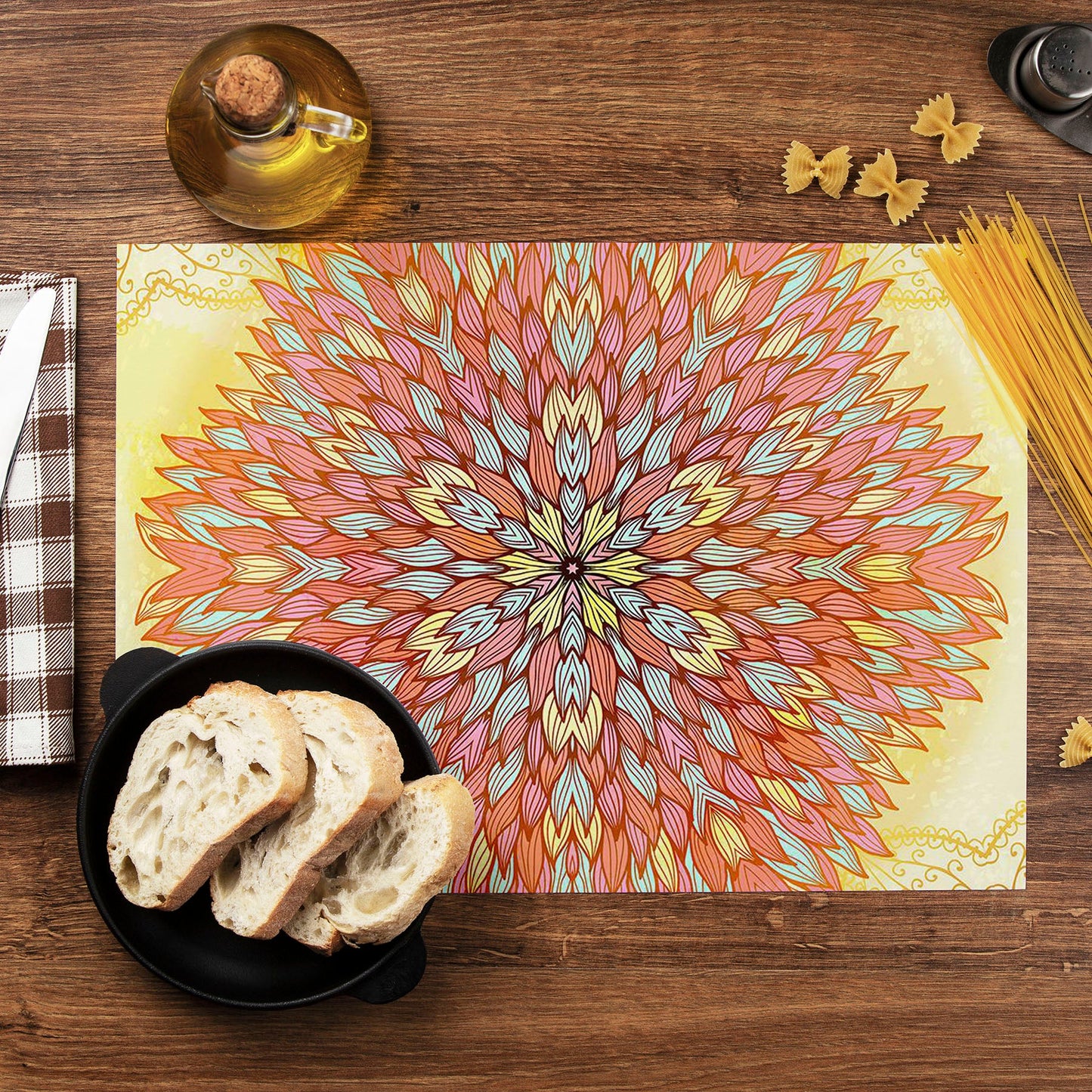 Ethnic Ornament D4 Table Mat Placemat