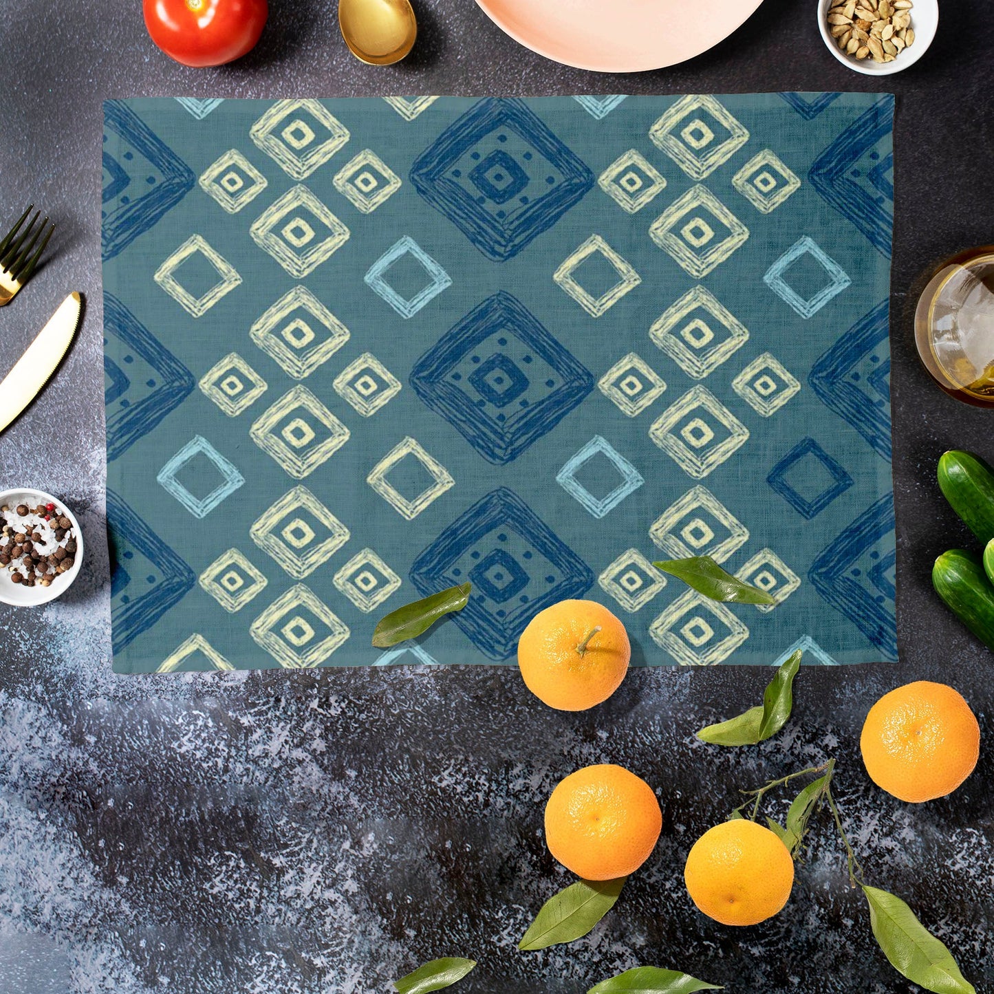 Geometric Art D2 Table Mat Placemat