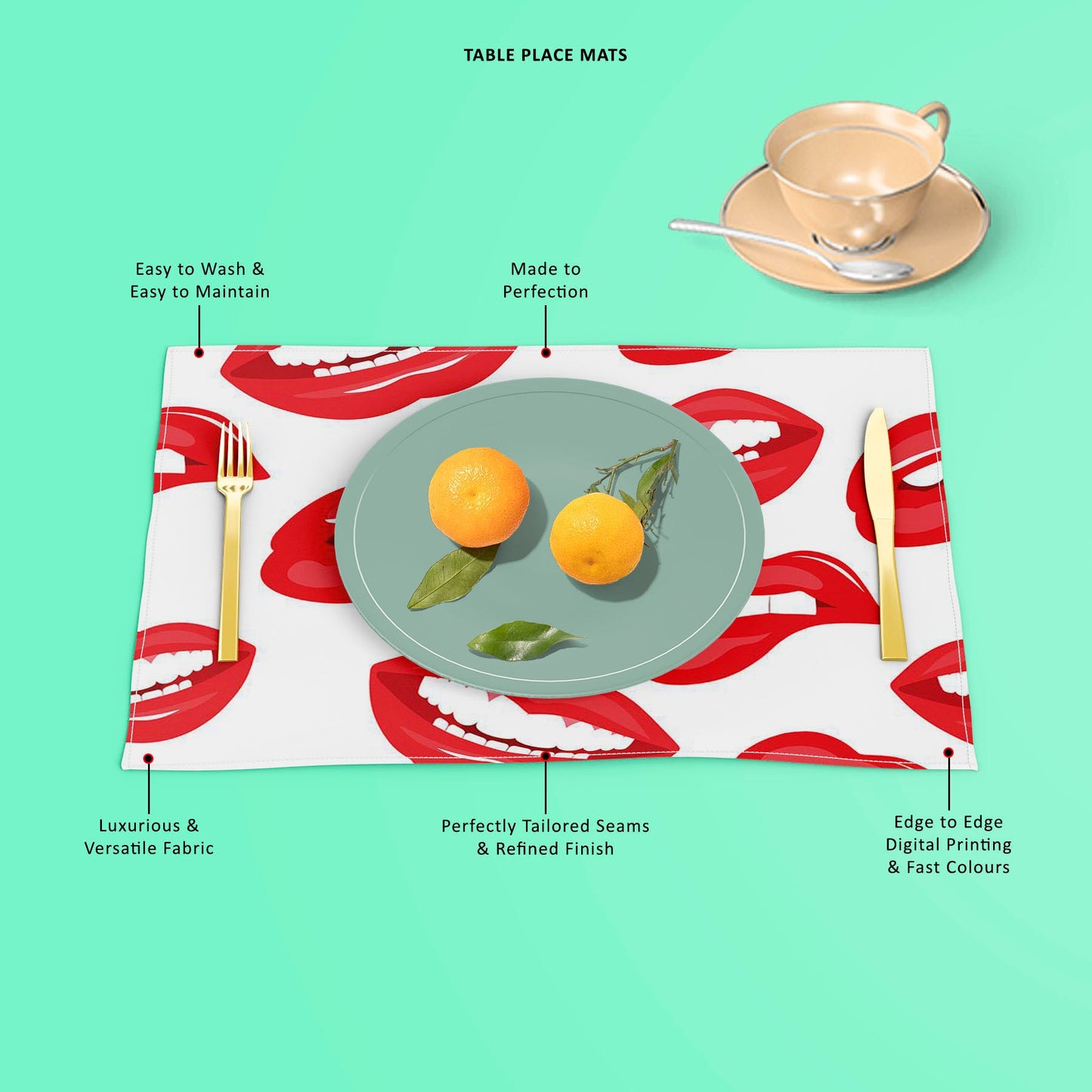 Lips D3 Table Mat Placemat
