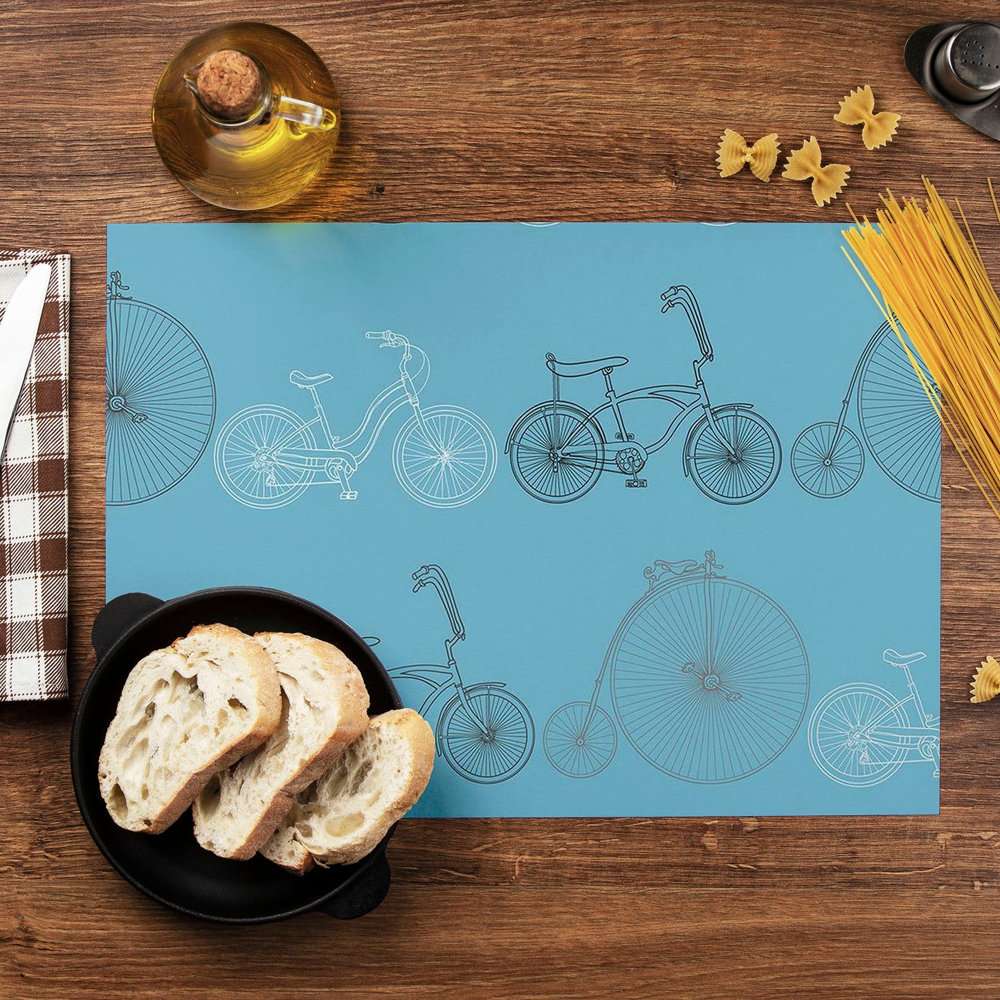 Bicycles D2 Table Mat Placemat