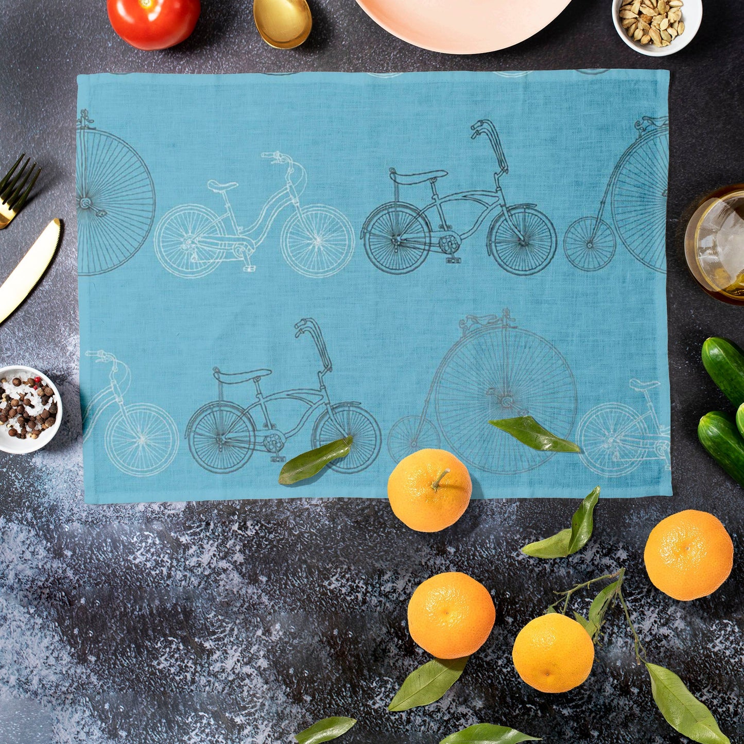 Bicycles D2 Table Mat Placemat