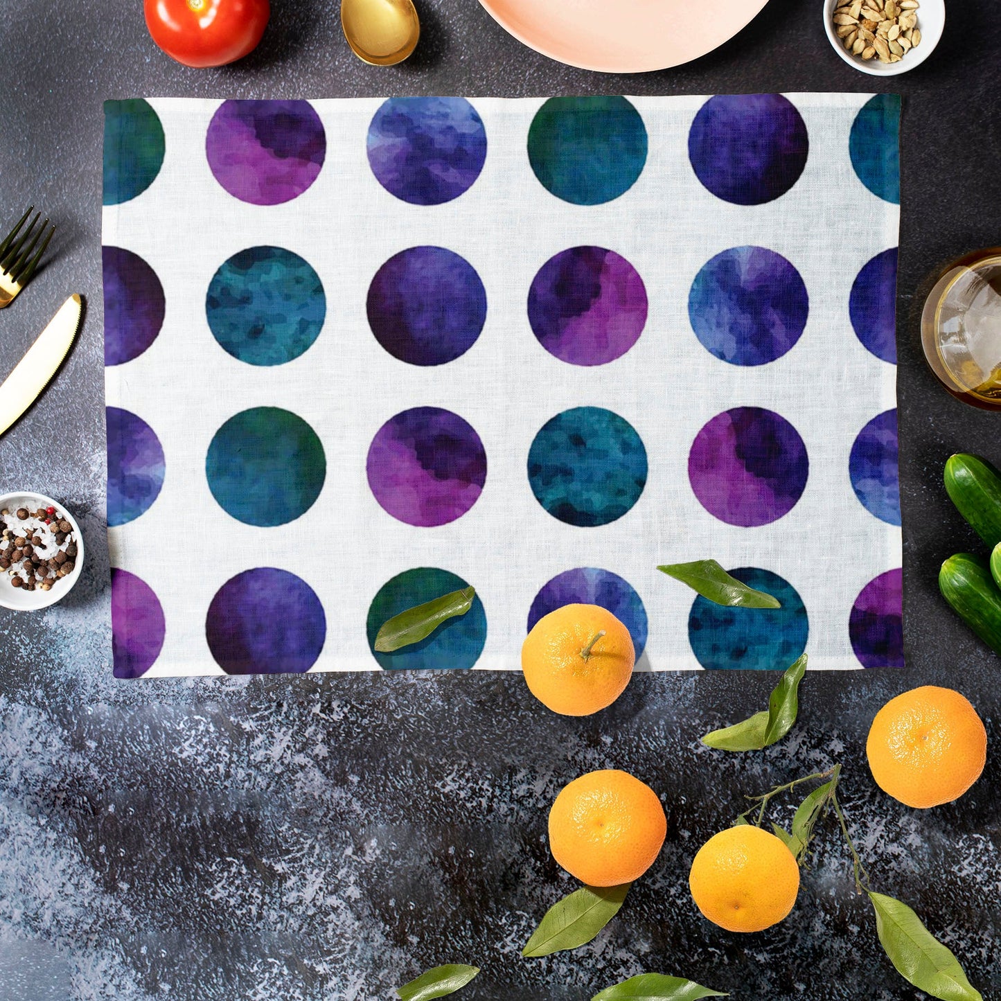 Gradient Circles Table Mat Placemat