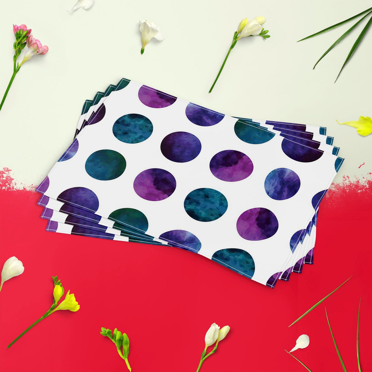 Gradient Circles Table Mat Placemat