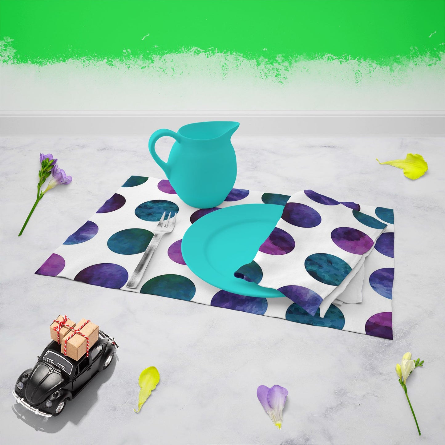 Gradient Circles Table Mat Placemat