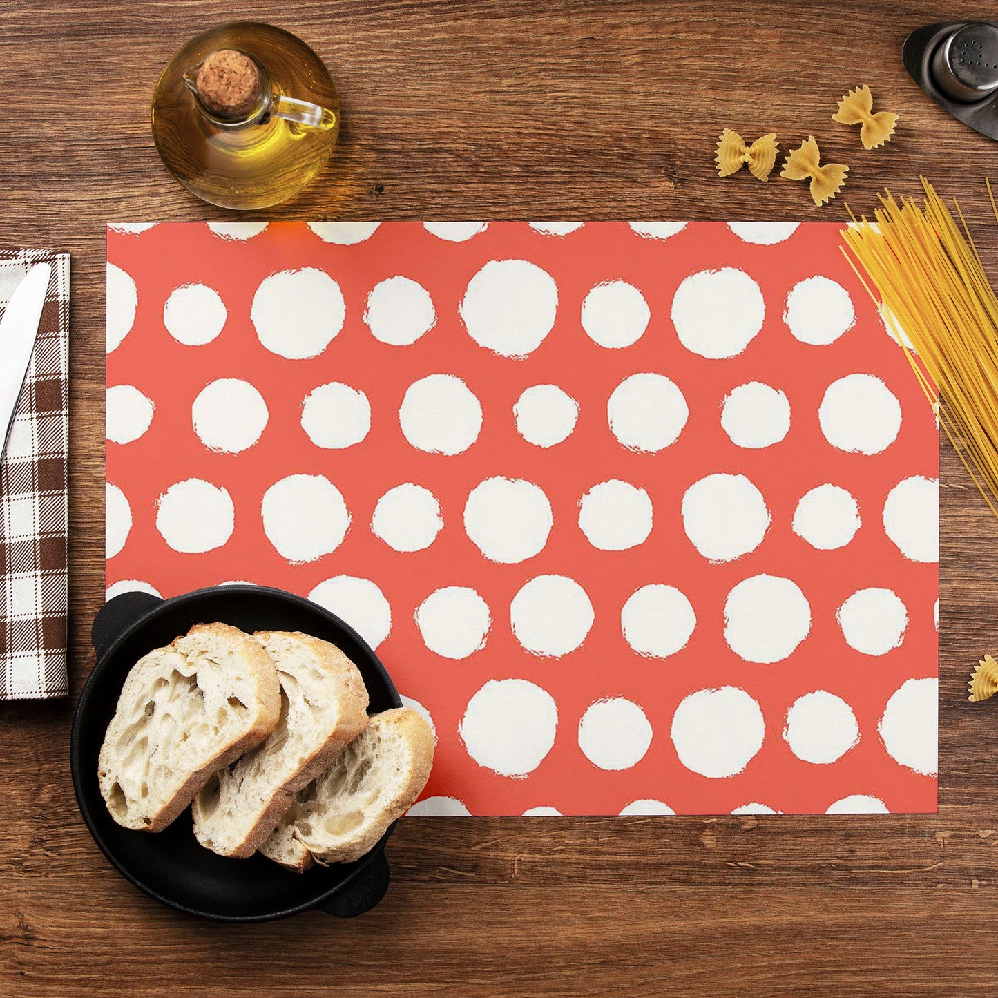 Painted Polka Dot Table Mat Placemat