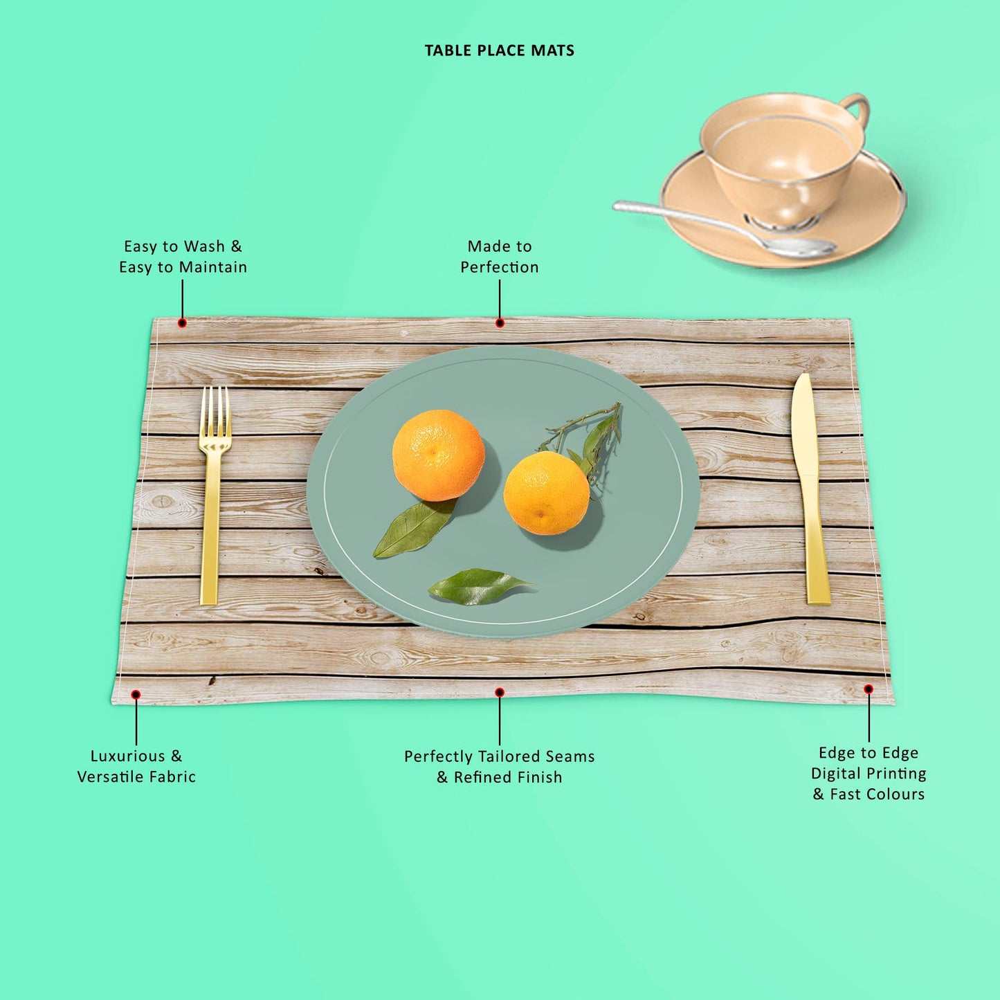 Natural Texture Table Mat Placemat