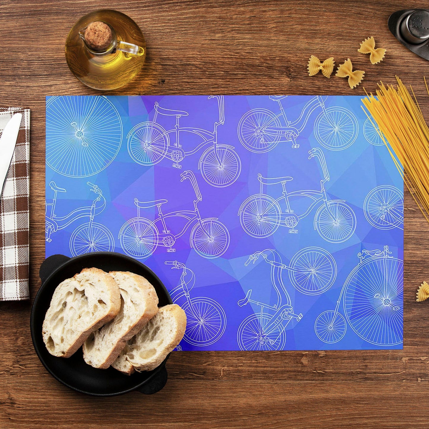 Bicycles D4 Table Mat Placemat