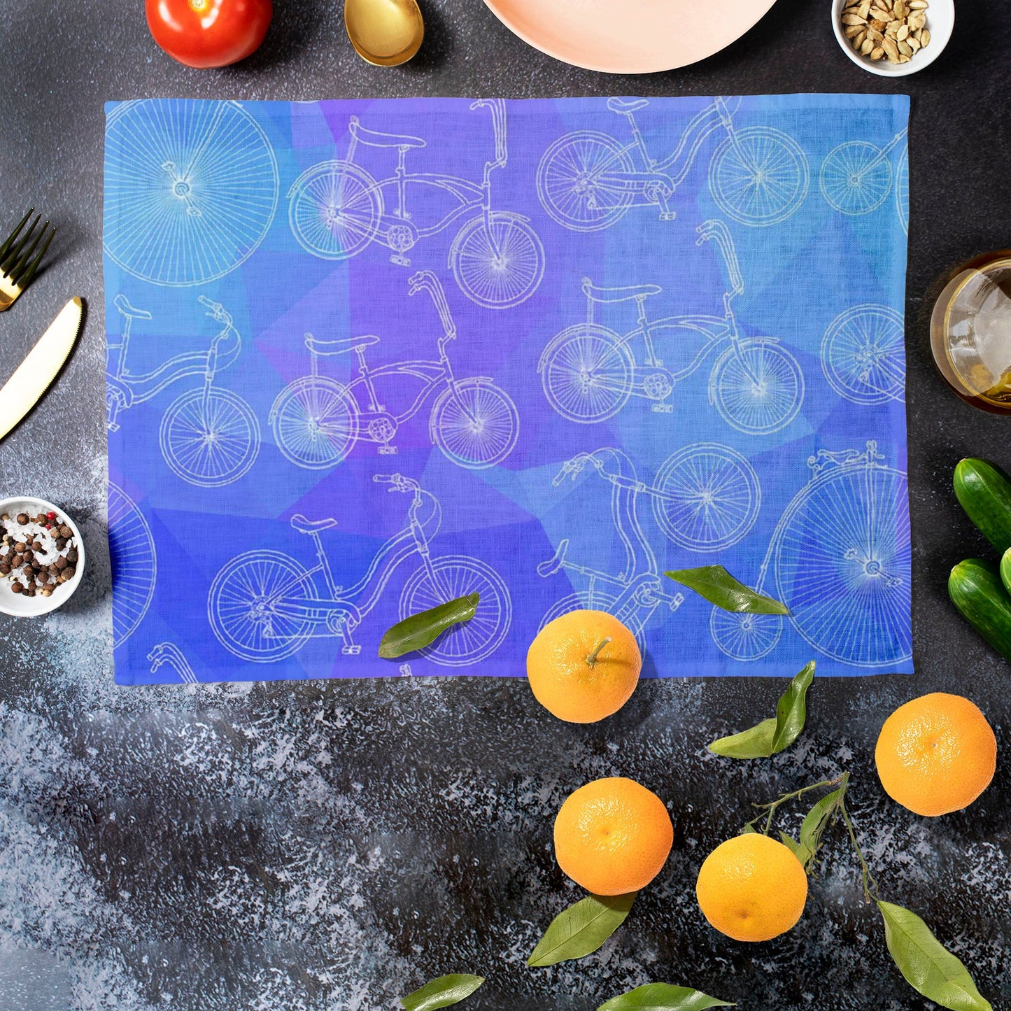 Bicycles D4 Table Mat Placemat