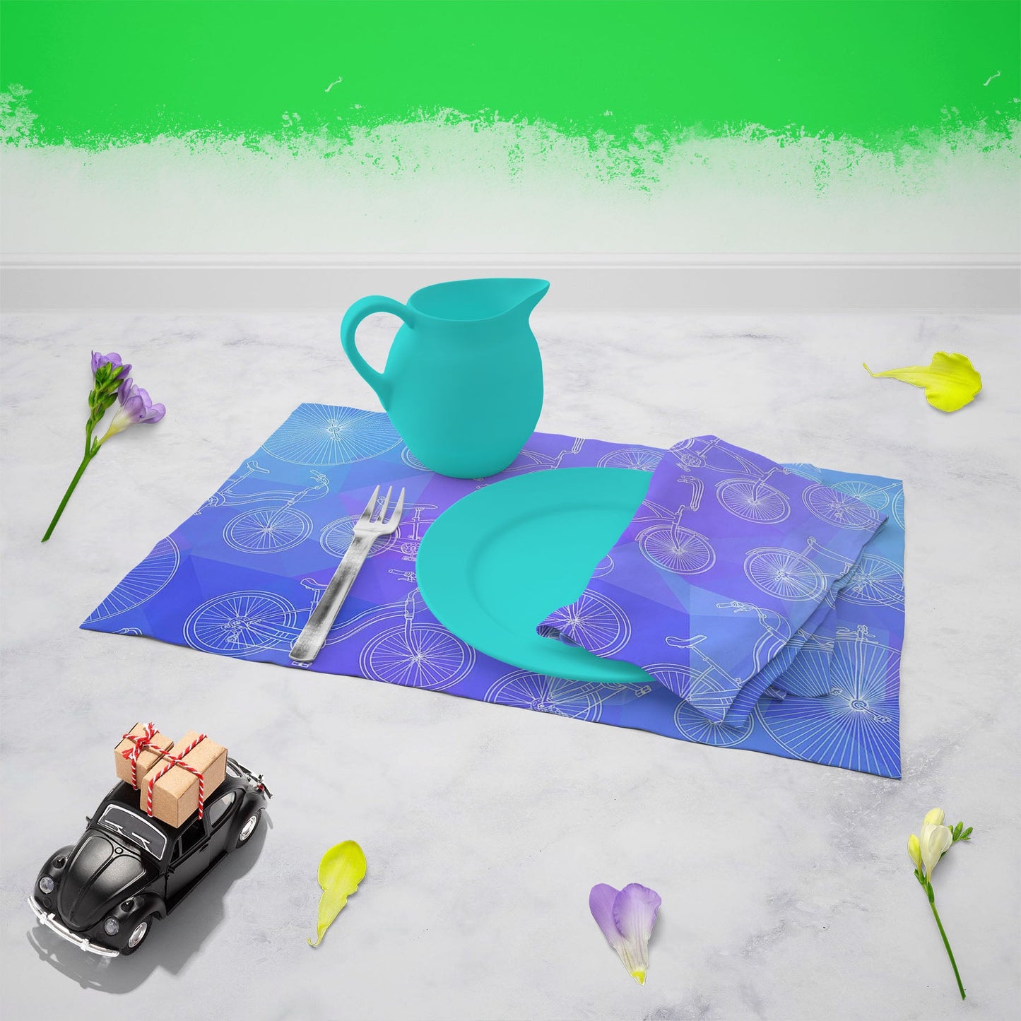 Bicycles D4 Table Mat Placemat