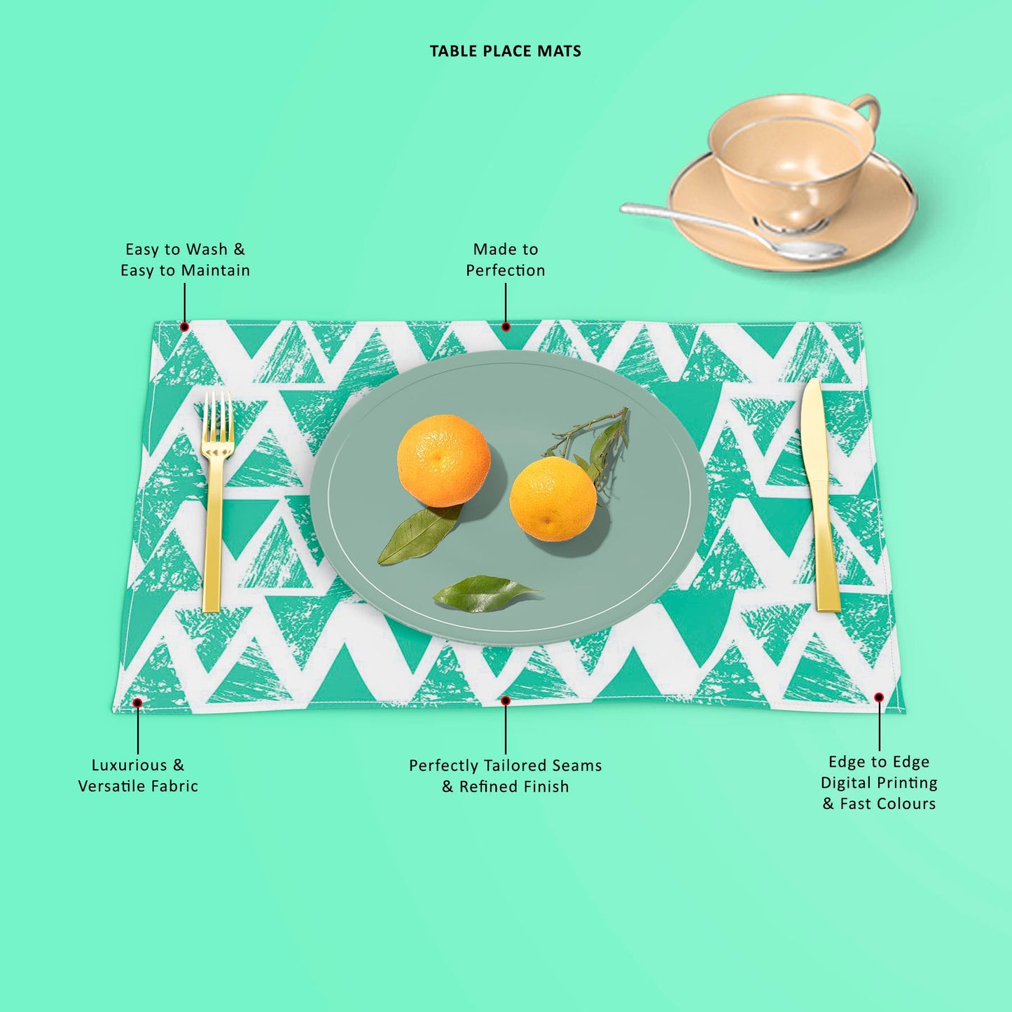 Geometrical Behaviour D2 Table Mat Placemat