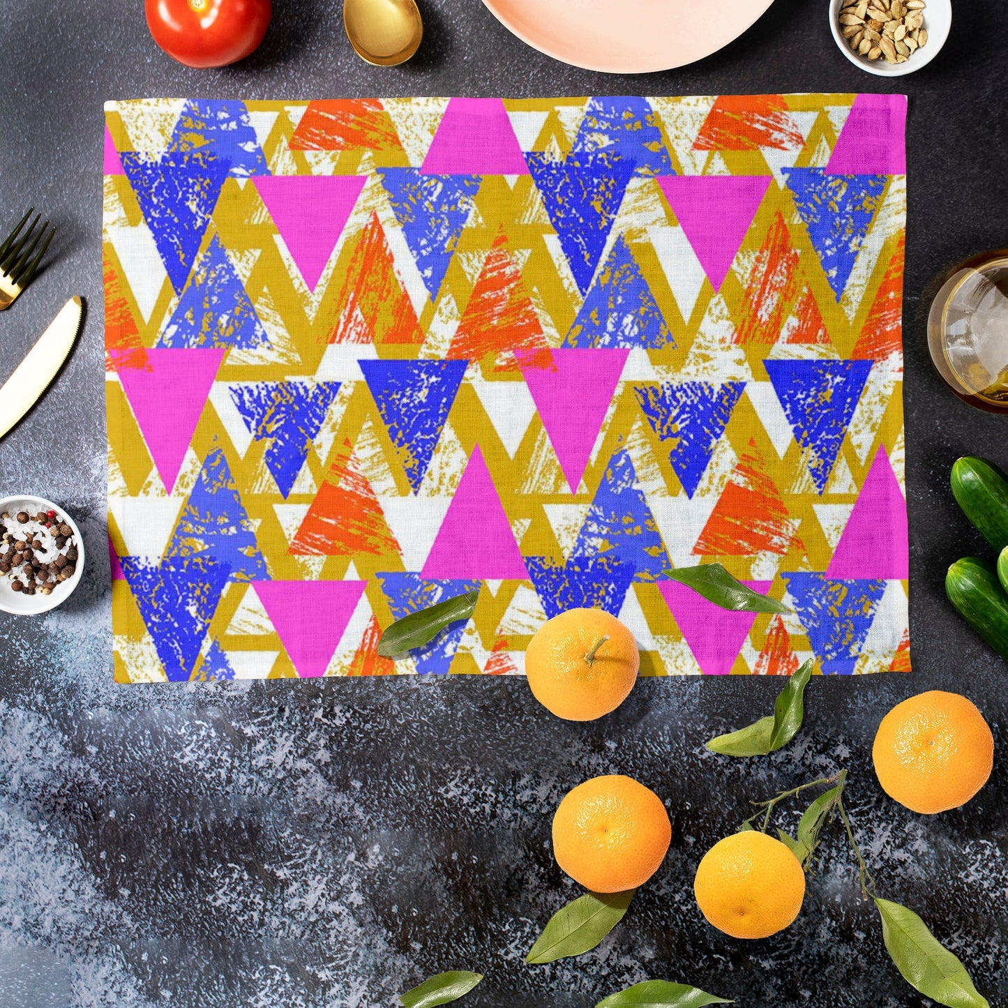 Geometrical Behaviour D3 Table Mat Placemat