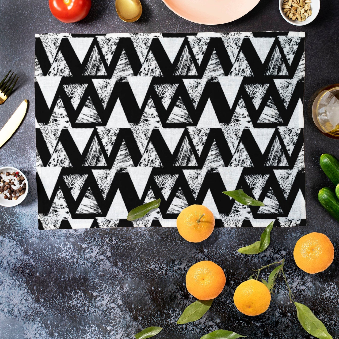 Geometrical Behaviour D4 Table Mat Placemat