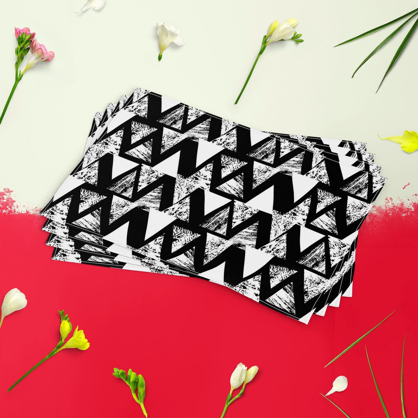 Geometrical Behaviour D4 Table Mat Placemat