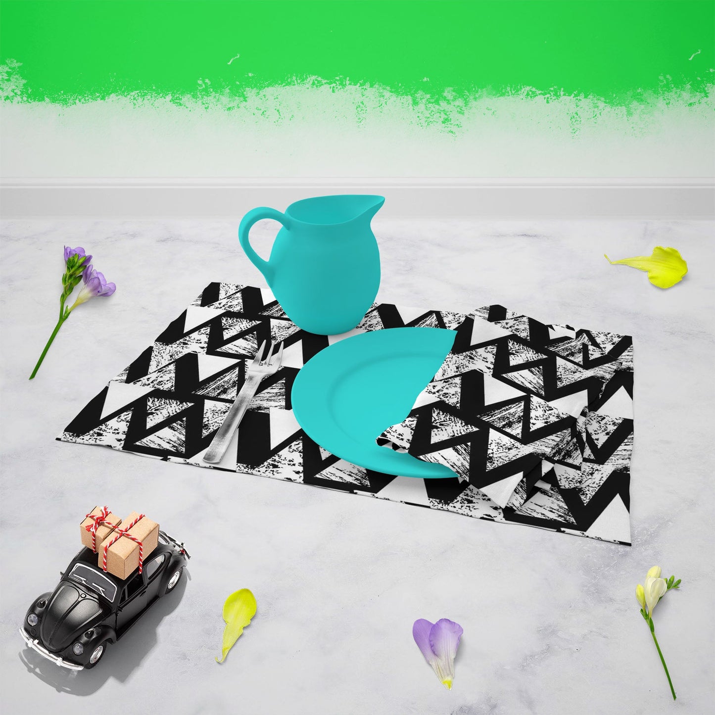 Geometrical Behaviour D4 Table Mat Placemat
