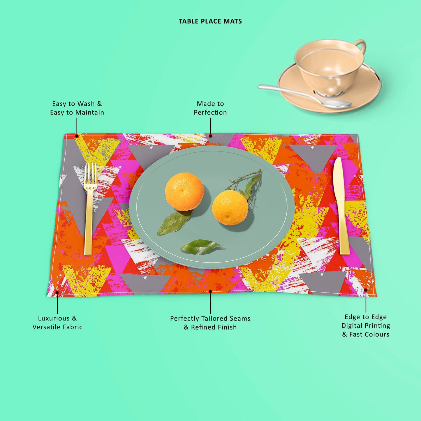 Triangled D3 Table Mat Placemat