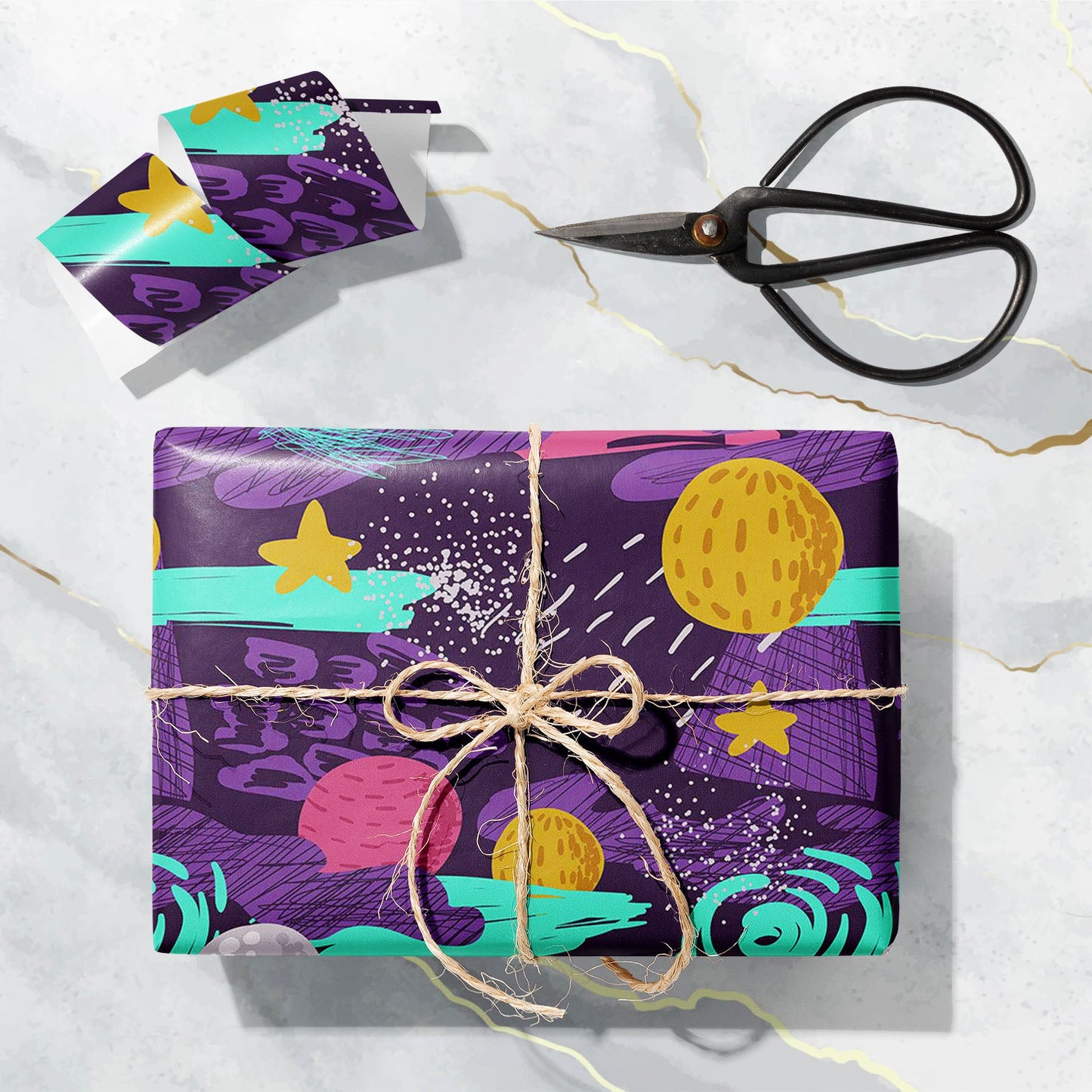 Cosmic Space Doodle Art & Craft Gift Wrapping Paper