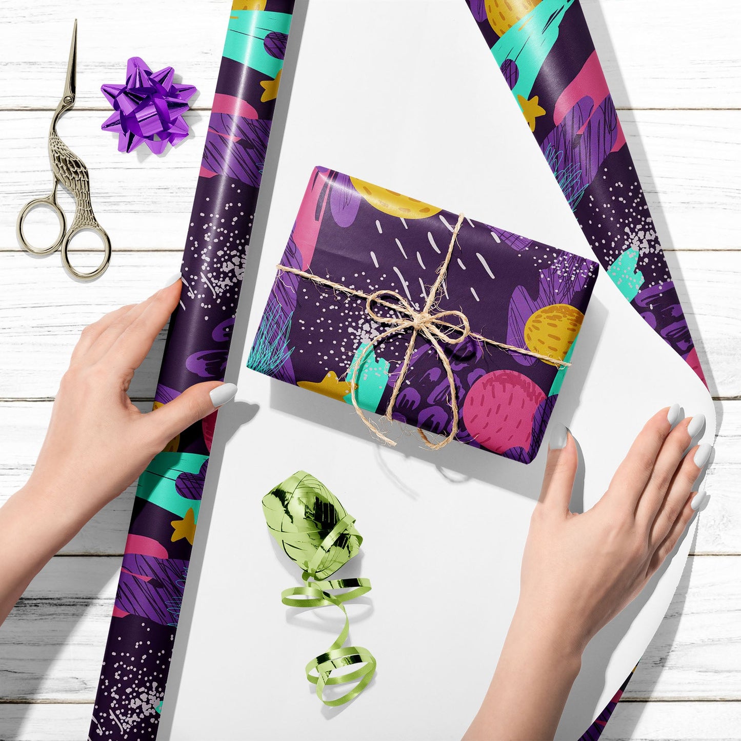 Cosmic Space Doodle Art & Craft Gift Wrapping Paper