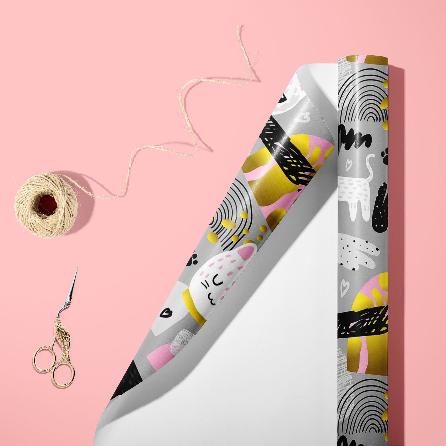 Cats Kitten Art & Craft Gift Wrapping Paper