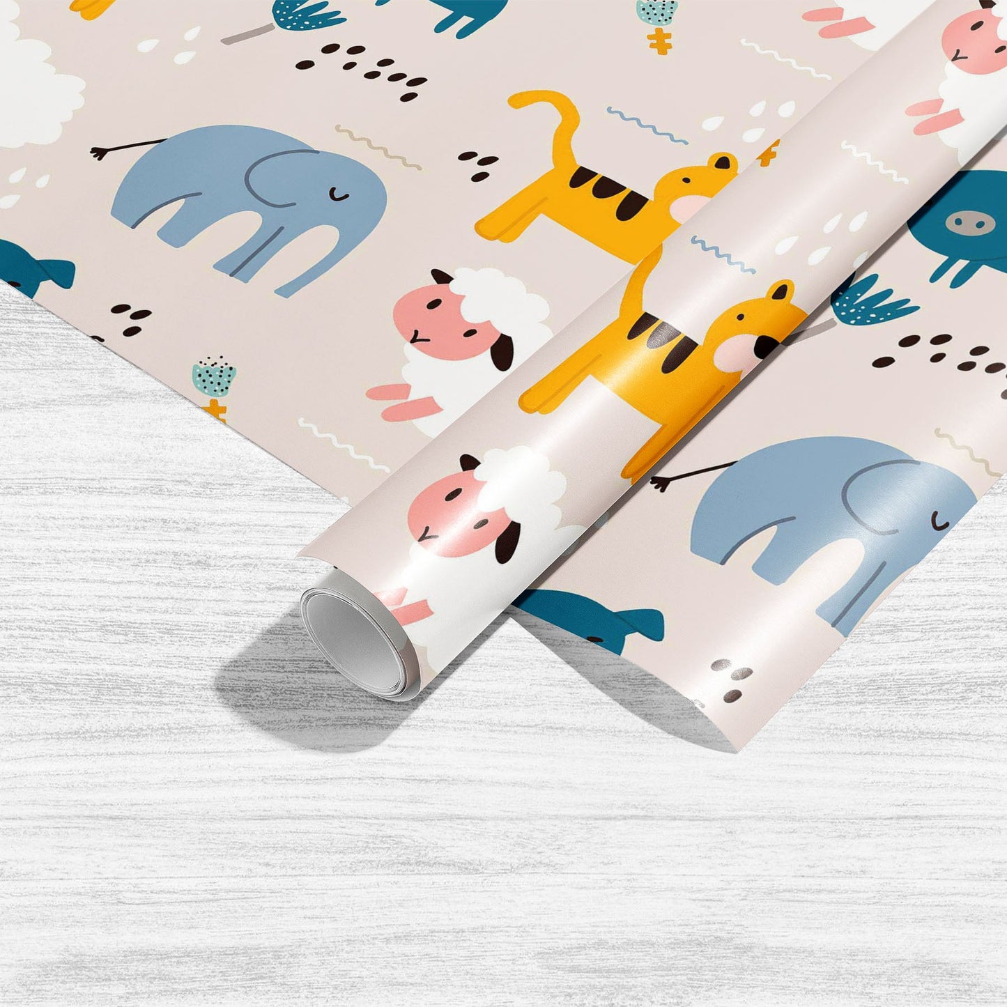 Kids Animals Art & Craft Gift Wrapping Paper