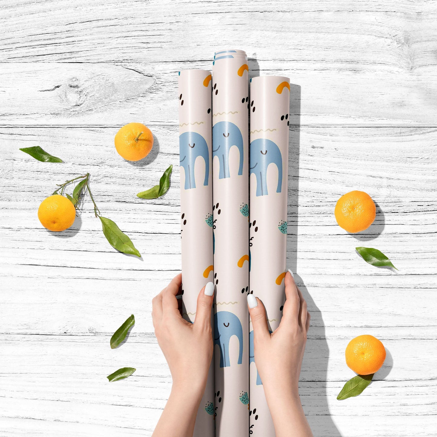 Kids Animals Art & Craft Gift Wrapping Paper