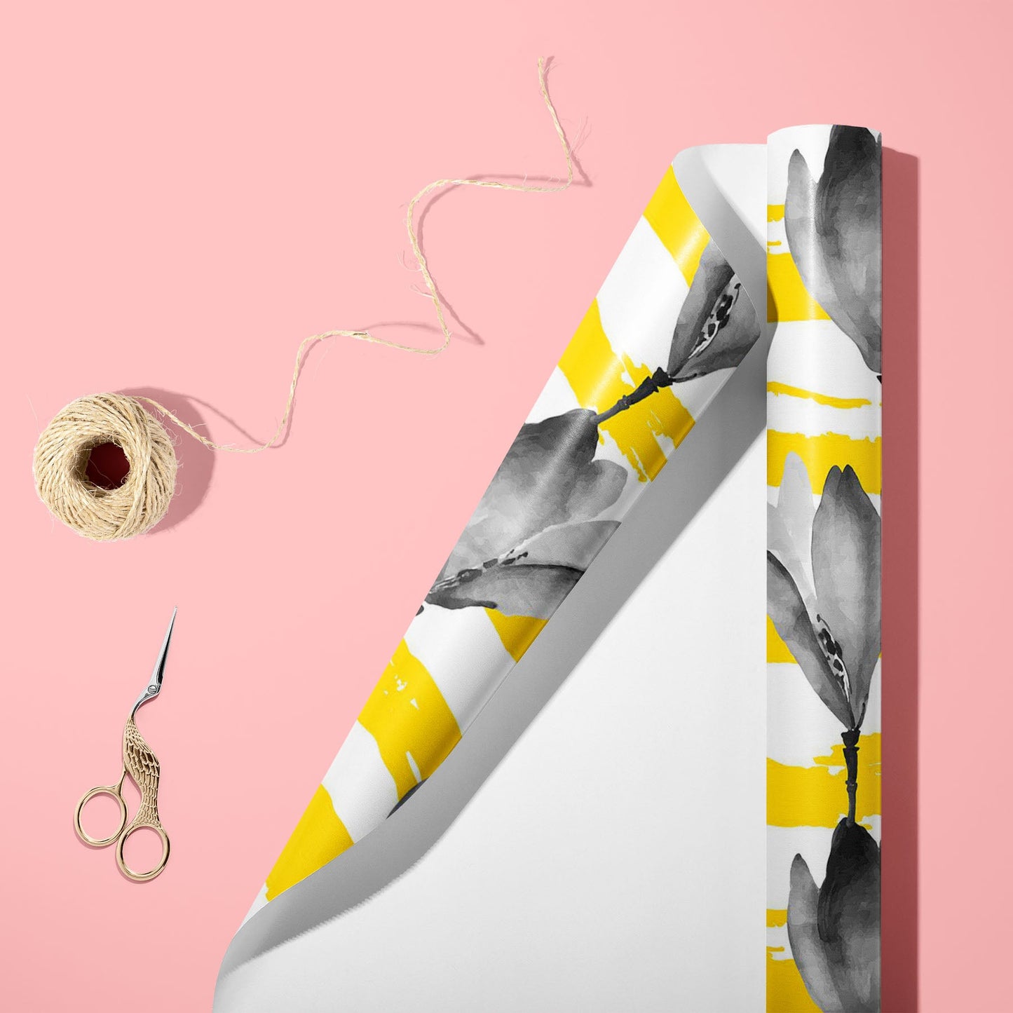 Watercolor Flowers D22 Art & Craft Gift Wrapping Paper