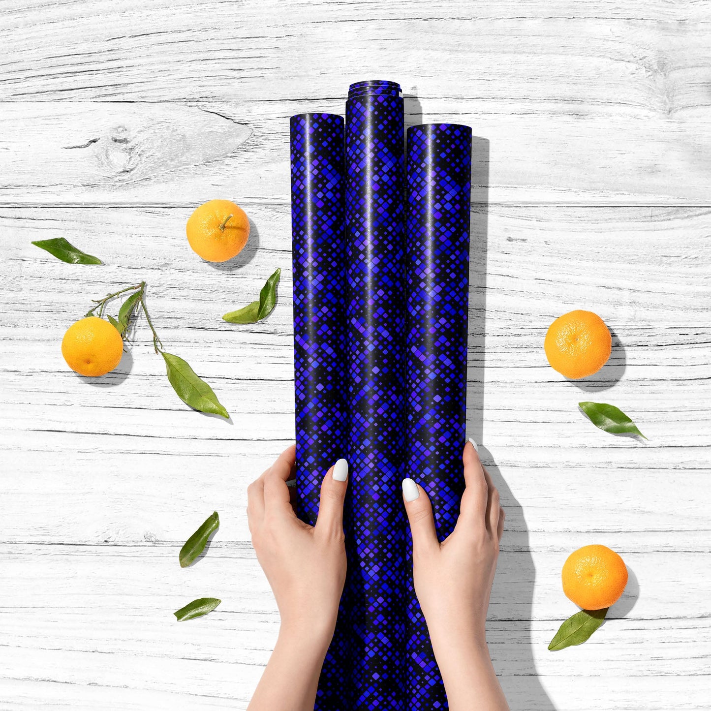 Tiled Mosaic Pattern Art & Craft Gift Wrapping Paper