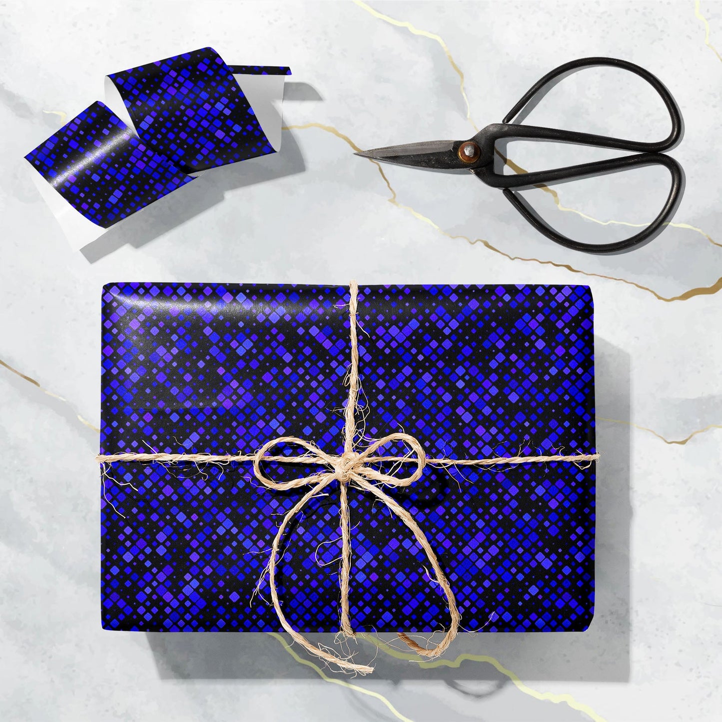 Tiled Mosaic Pattern Art & Craft Gift Wrapping Paper