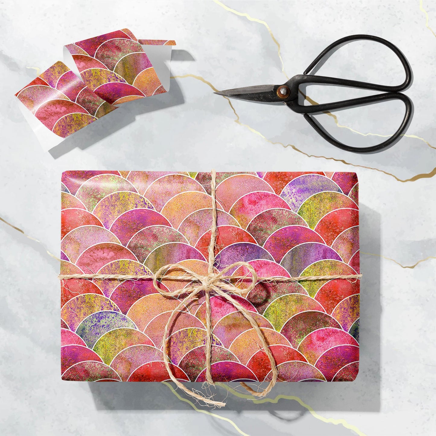 Ocean Wave Japanese Pattern Art & Craft Gift Wrapping Paper