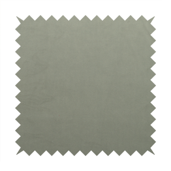 Alpha Plain Durable Velvet Brushed Cotton Effect Upholstery Fabric Grey Colour CTR-2724