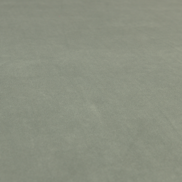 Alpha Plain Durable Velvet Brushed Cotton Effect Upholstery Fabric Grey Colour CTR-2724