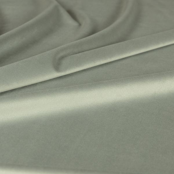 Alpha Plain Durable Velvet Brushed Cotton Effect Upholstery Fabric Grey Colour CTR-2724