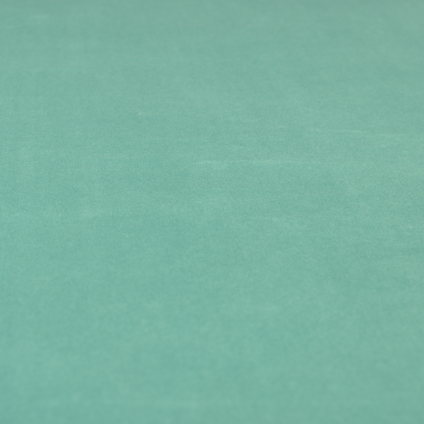 Alpha Plain Durable Velvet Brushed Cotton Effect Upholstery Fabric Blue Colour CTR-2725